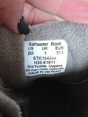 Sperry Canvas & Rubber Saltwater Boots LN Rose Size 2M