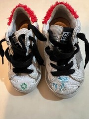 GOLDEN GOOSE GGDB SUPERSTAR White Mesh EU:22 US:6 Kids Sneakers