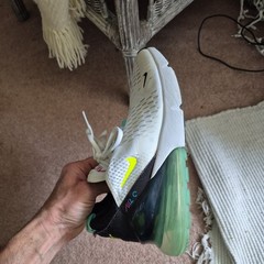 Nike Air Max 270 GS – DX3347 100 – White Volt – Size 6.5 Youth (No inserts)