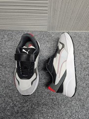 Puma Uinisex Kids Sneaker 1C Multicolor Logo Lace Up Hook & Loop Comfort Shoe