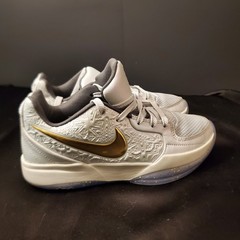 Nike Ja 2 Tree Topper Size 5Y Light Silver Gray Basketball Shoes Sneakers