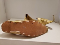 Ceremonial Hand Beaded Slippers, Size 8