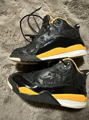 Nike Air Jordan Dub Zero Black University Gold DV1359-017 Size 12C Toddler