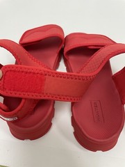 Hunter Sandals Girls Size 3 Wellies Outdoor Big Kid Sandals Red Summer Colorful