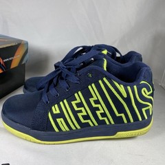 Heelys Boys HE10052H Wheeled Navy Blue Bright Yellow Skate Shoes Size 5 Youth