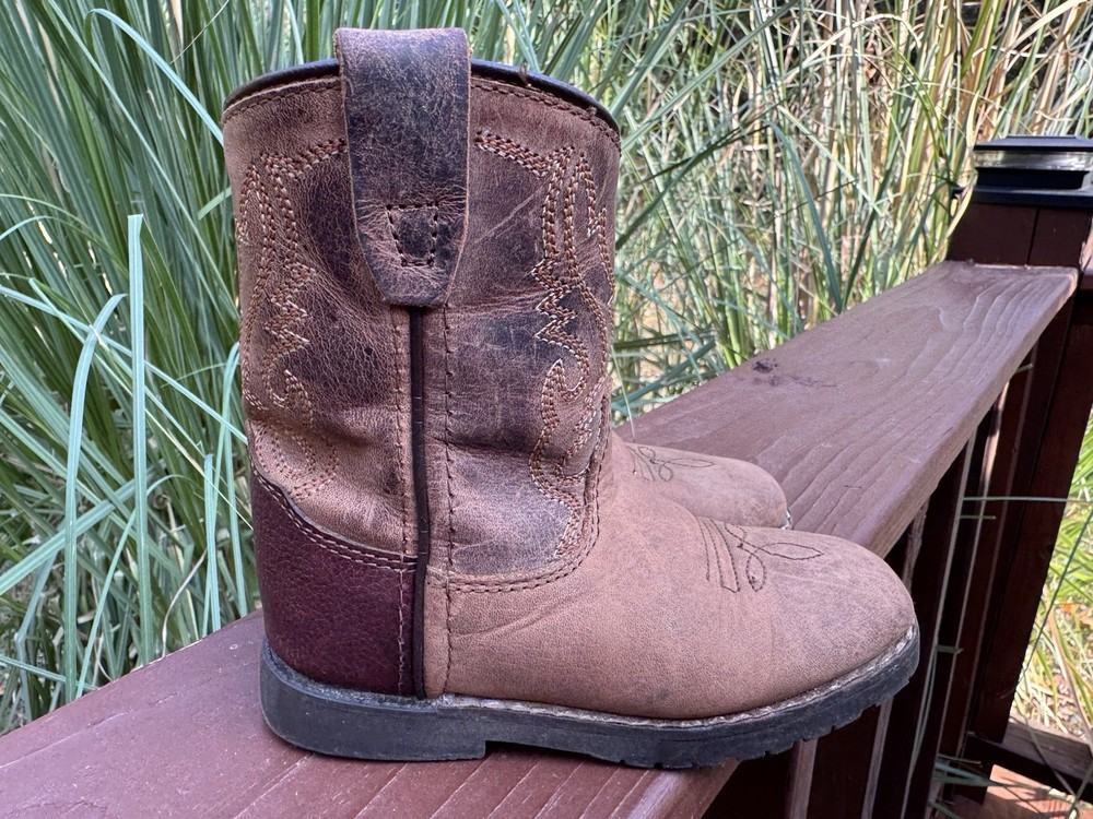 Smoky Mountain Boots Brown Style 3662T Boys Size 8 R Autry Cowboy Fall