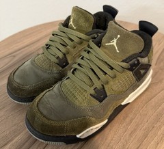Jordan 4 Retro SE Craft (PS) Little Kids‘ Shoes Medium Olive FB9929-200
