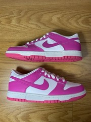 Nike Dunk Low Active Fuchsia White Pink FJ0704-100 Sizes 6y-7y (7.5w-8.5w)✅