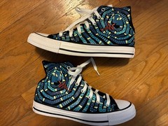 Converse Chuck Taylor All Star Snake Coils Kids Size 5 High Top Sneakers