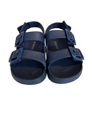Inminpin Size 6 Toddler Navy Blue Adjustable Strap Kids Sandals Buckle Design