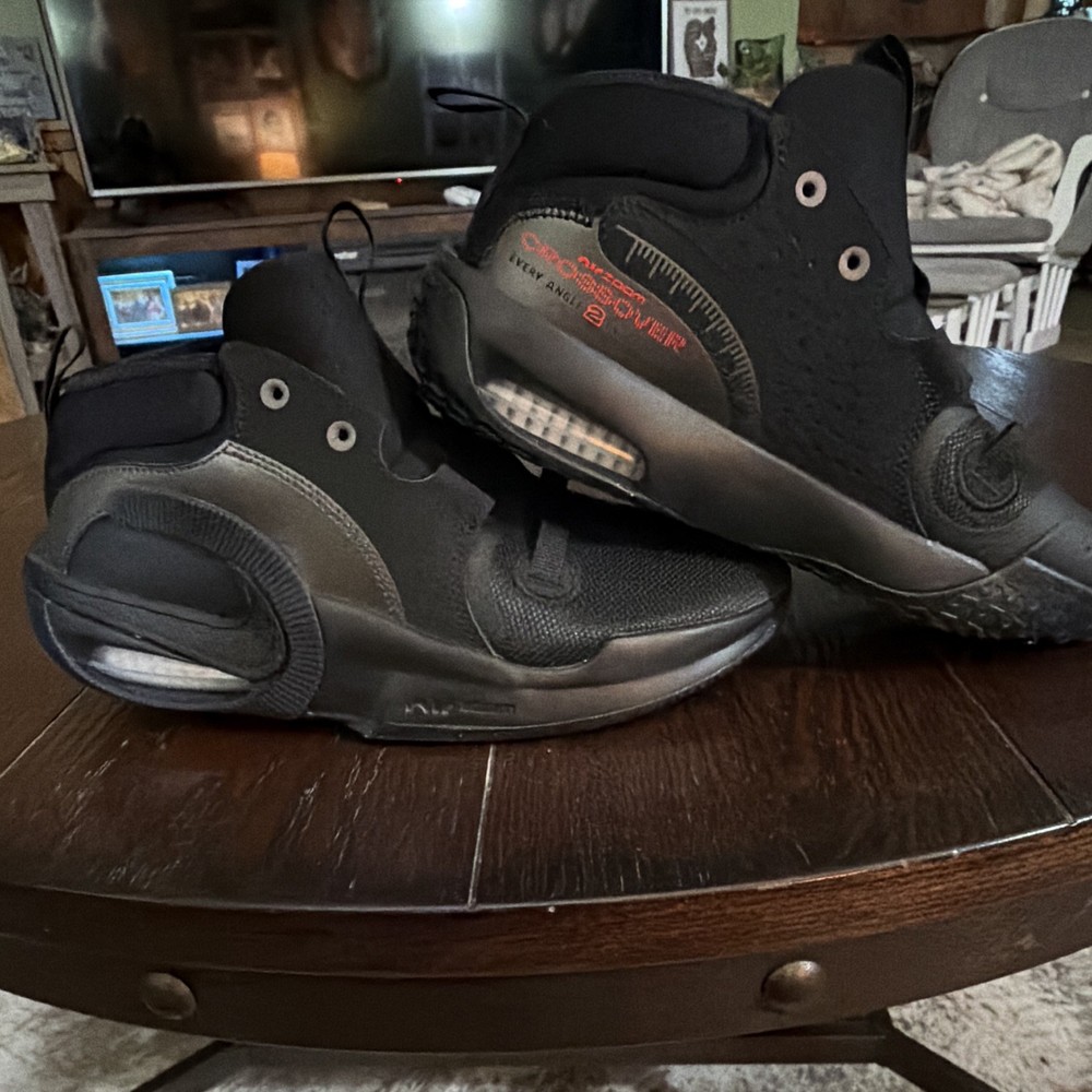 Nike Air Zoom Crossover 2 Mid Top Sneakers Black Basketball US 7Y FB2689-002