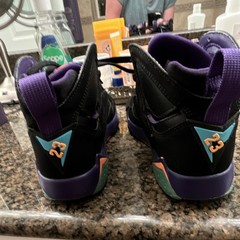 Jordan Air Jordan 7 Retro Black Multicolor Unisex Kids Sneakers 4Y