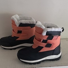 Target Thermolite EcoMade Unisex Kids Lined Snow Boots Hook & Loop Black/Pink 2