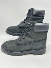 Timberland 6″ Premium Waterproof Boots Black Nubuk Junior Size 6 M 12907/ 200 gm