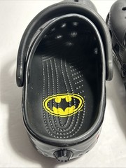 Crocs Batman Batmobile Size Junior 4 Black Shoes Sandals DC Comics • J 4
