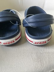 Crocs Children’s Classic Clogs Blue, White, Red Size 6