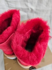 UGG Toddler Boots Bailey Button in Scarlet Color US Size 6, US Size 7