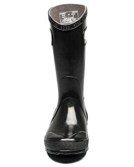 Bogs Rainboot Solid Kid’s Rain Boots, Black, K10