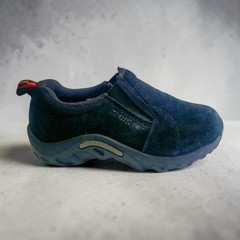 Merrell Jungle Moc Shoes Little Kids 11.5 Slip-On Black Suede Play Hiking School