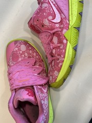 Nike Kyrie 5 Spongebob Patrick Star Pink Yellow Athletic Sneakers Kids 1Y