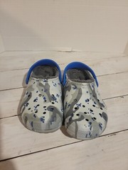 Crocs Classic Lined Camo „Grey/Blue“ Clogs Size Childs 13