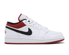 Air Jordan 1 Low White University Red Black 553560-118 GS 4.5Y=Women’s 6 NEW