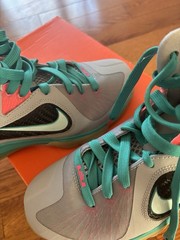 Nike Lebron 9 South Beach Florida GS 2012 Grade School Size 7Y