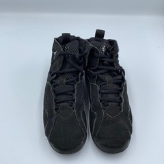 Air Jordan True Flight 343796-010 Kids 13C Basketball Shoes Black Suede Sneakers