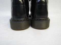 Dr Martens Youth Size 2 M Black Patent Leather 8 Eye Zip Comfort Ankle Boots