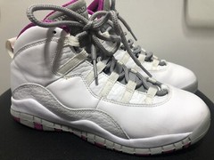2017 Nike Air Jordan 10 X Retro White Fuchsia Maya Moore PE Size 5Y AA2900-159