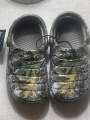 Real Tree Edge Rugged Shark Boys 6 Slip On Clogs CAMO Floatable Water Shoes NWT