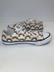 Converse All Star Youth Rainbow Sneaker- US Size 2 365519F