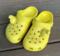 Peeps Crocs Collaboration Kids Shoe Size C13 Sunny Yellow