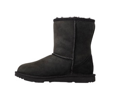 Kids UGG Classic II Boot – Black Suede, Size 1 [1017703K]