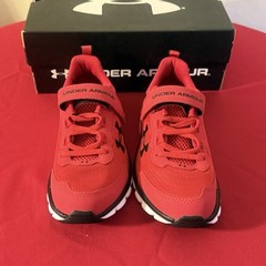 Under Armour UA BINF Assert 9 AC Boy Shoes US Size 2Y Red White Black