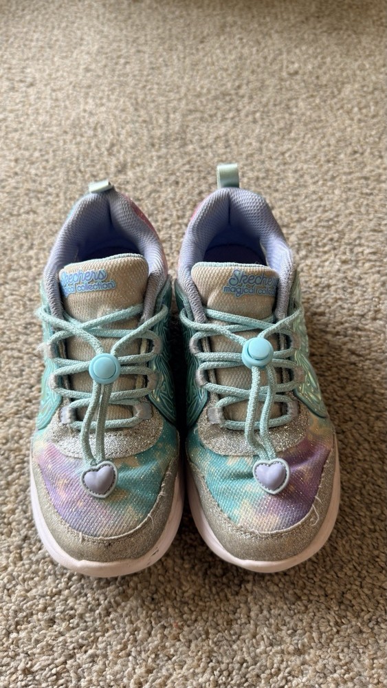 SKECHERS Magical Collection Unisex Kids Glitter Sneakers Multicolor US 1 EU 32
