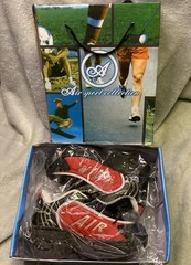 Air Wave Size 1 Wheel Roller Shoes, Black and Red, New In Box