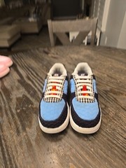 Nike Air Force 1 LV8 Black White Red Blue Shoe DZ5302 001 – SIZE 1 Youth