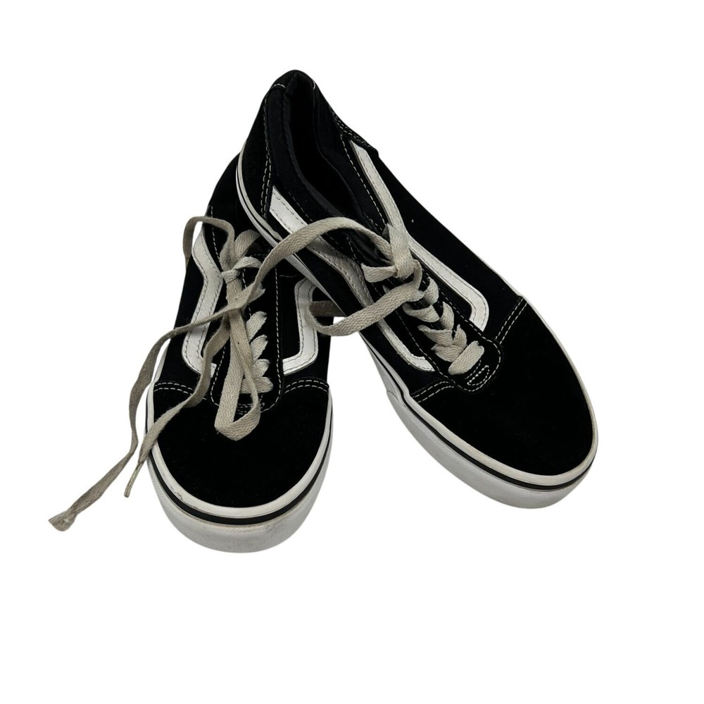 Vans Old Skool Classic Sneackers Size 3 Youth Unisex Black Low Top Casual Travel