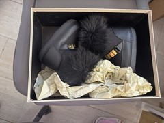 Black Giuseppe Zanotti Kids Winter Boots EU 26-28 Made in Italy Black
