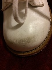 Buster Brown Linden Low White Leather Shoes 8EE