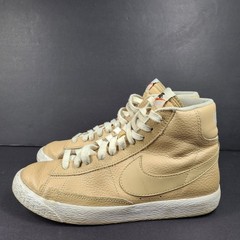 Nike Kids‘ Blazer Mid Linen Sneakers 895850-202 Tan Beige Size 5.5 Y