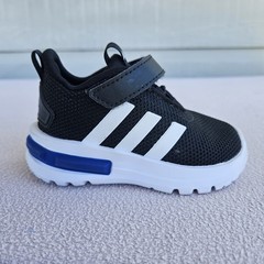 Adidas Racer TR23 Sneaker Hook & Loop Toddler SZ 5K Black Athletic