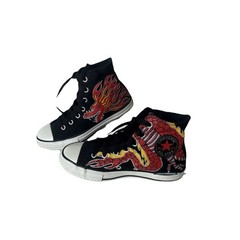 RARE Converse Chuck Taylor Dragon Flame High Top Youth Size 2 NWB