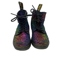 Dr Martens Kids 1460 Pascal T UK Size 7 US Size 8 EU Size 24 Rainbow Snakeskin
