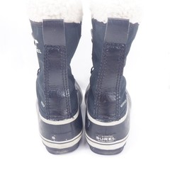 SOREL Yoot Pac Nylon WP Kids Black Snow Boots Size 2 us (Little Kid/Big Kid)