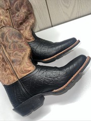 Dan Post Youth – Size 5D Brown/Black Square Toe Cowboy Boots Style DPC3944