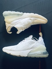 Nike Air Max 270 Low White Silver size US 4Y