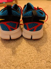 Nike Free Run RN 2 GS Black Multi DX1788-001 Running Shoes Sz 5Y