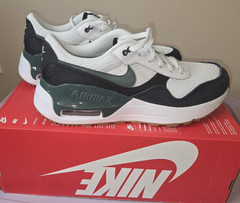 Nike Air Max System GS Unisex Kids 7Y/Womens 8.5 Black White Green Gum Sneakers